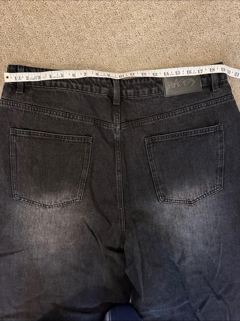 Baggy Clothing US Black Men's Baggy Skater Y2K Jeans - XL